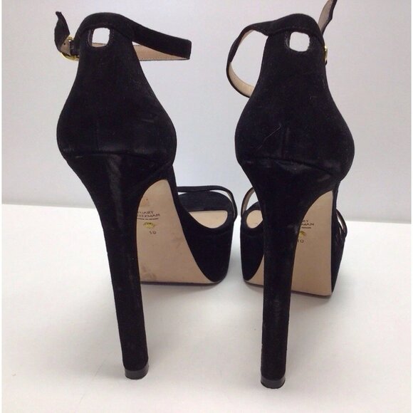Stuart Weitzman Nudist Hollywood Heel in Black Size 10 MSRP $595 - Picture 11 of 15